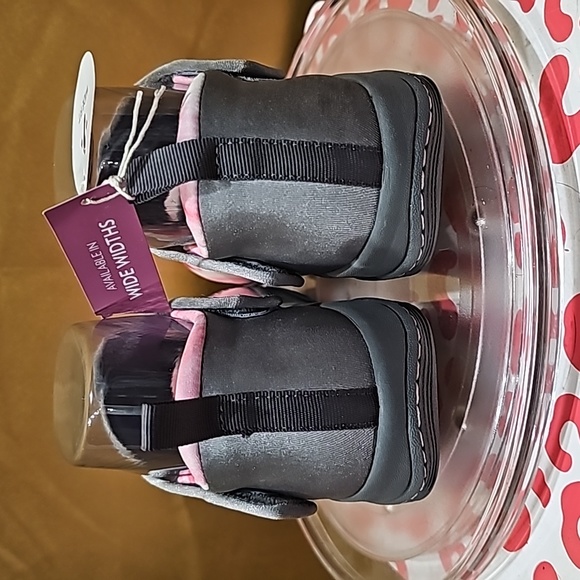 K Jambu Sneaks Pink grey 6.5 Wide fit dual velcro enclosure snug comfortable NWT - Picture 5 of 11